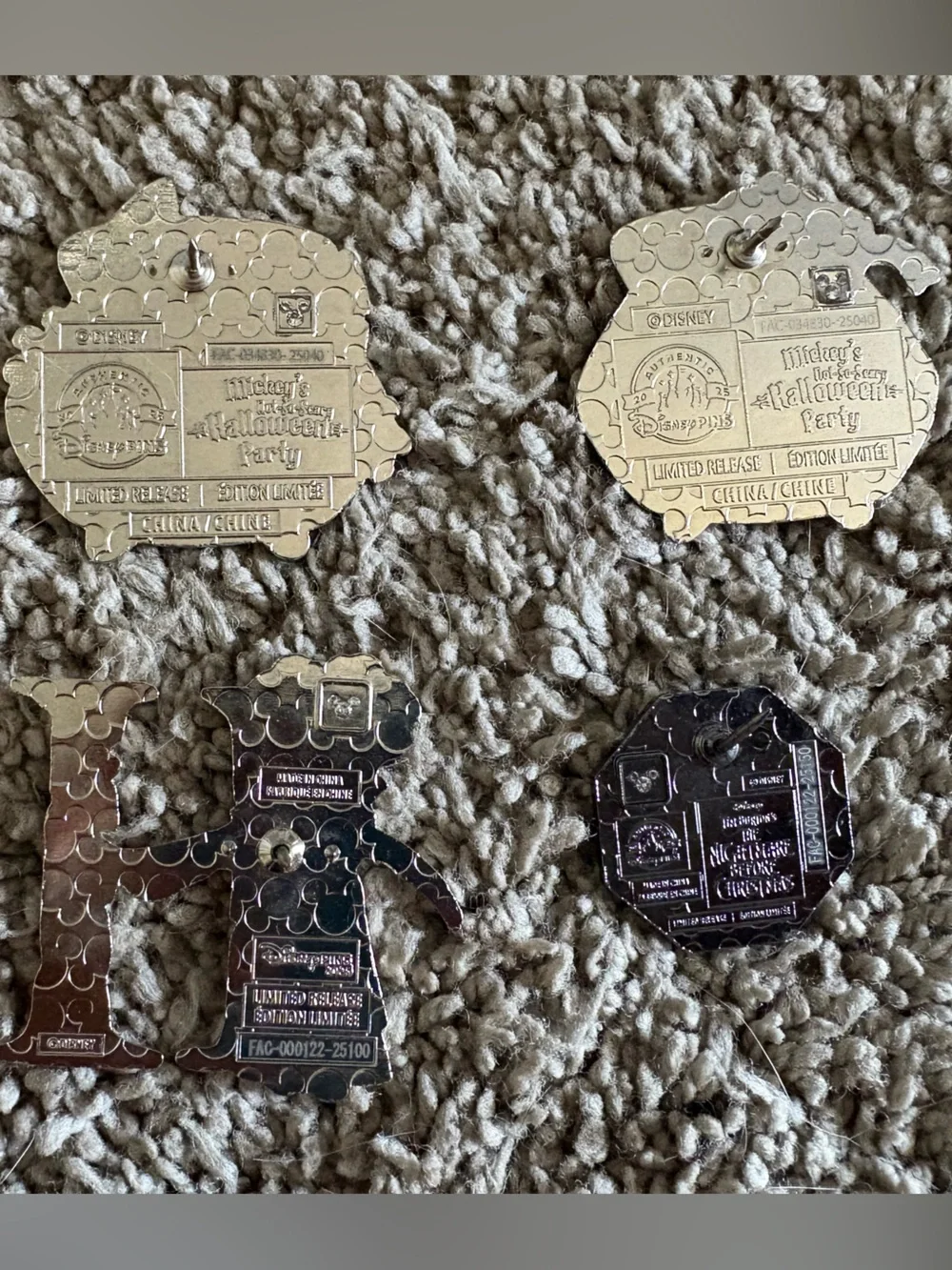 Disney Halloween Character mystery pins 2025
